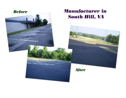 Jones Apparel - South Hill VA - Asphalt Pavement Service VA